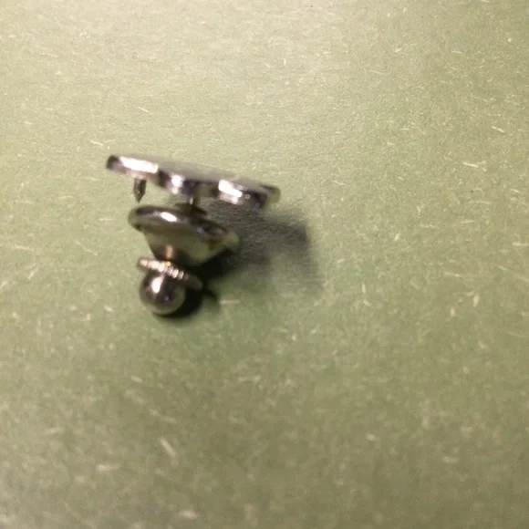 Ai Artificial Intelligence Atomic Atom ai Lapel Pin Black and Silver Vintage